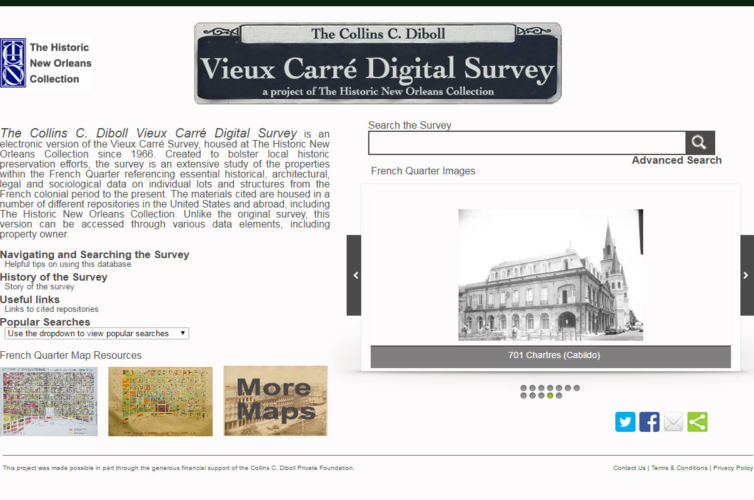 Vieux Carré Digital Survey